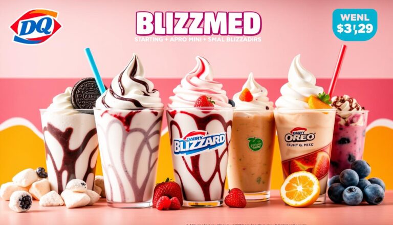 Dairy Queen Blizzard Menu