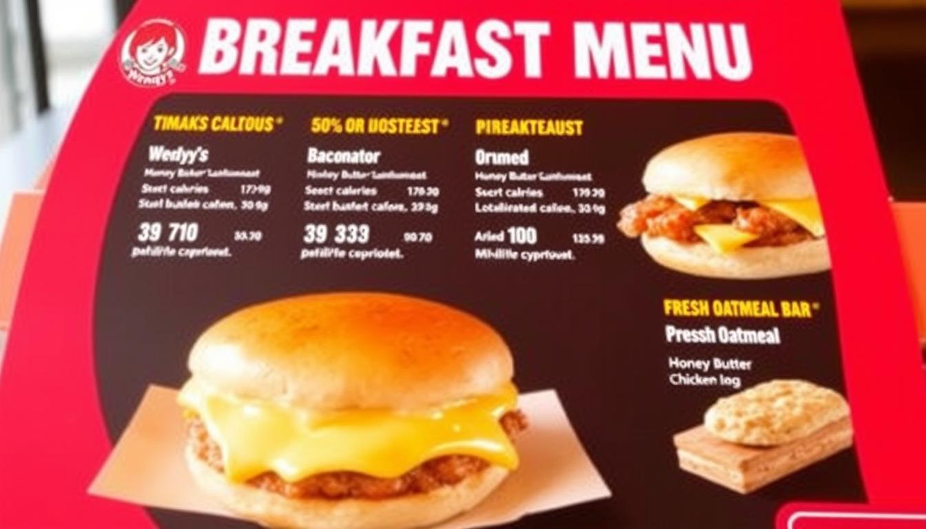 Wendy's Breakfast Menu Nutrition