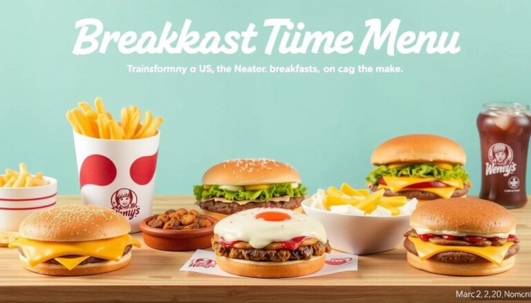 Wendy's Breakfast Time Menu
