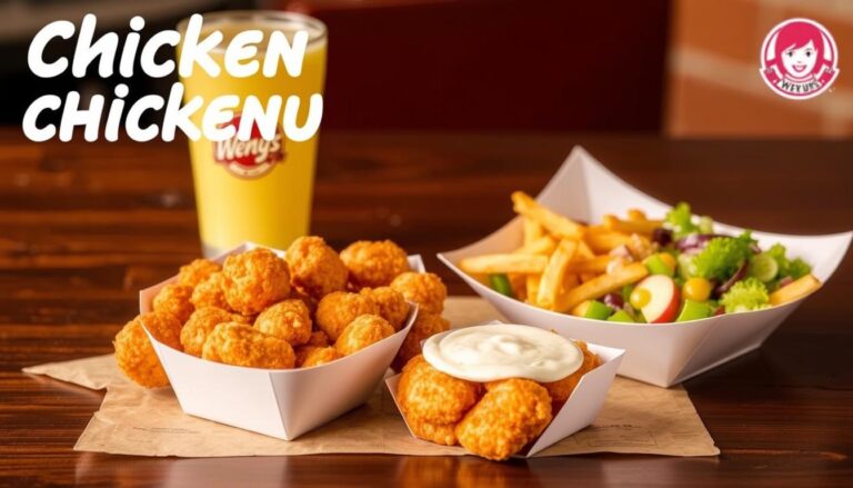 Wendy's Chicken Menu