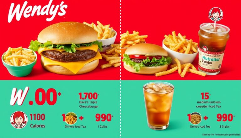 Wendy's Menu Nutrition Facts