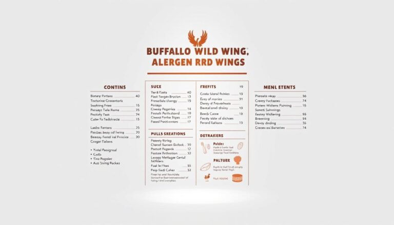 buffalo wild wings allergen menu