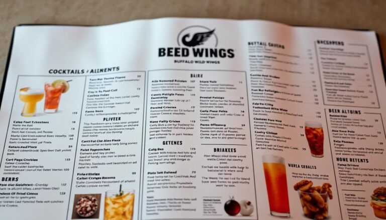 buffalo wild wings drink menu