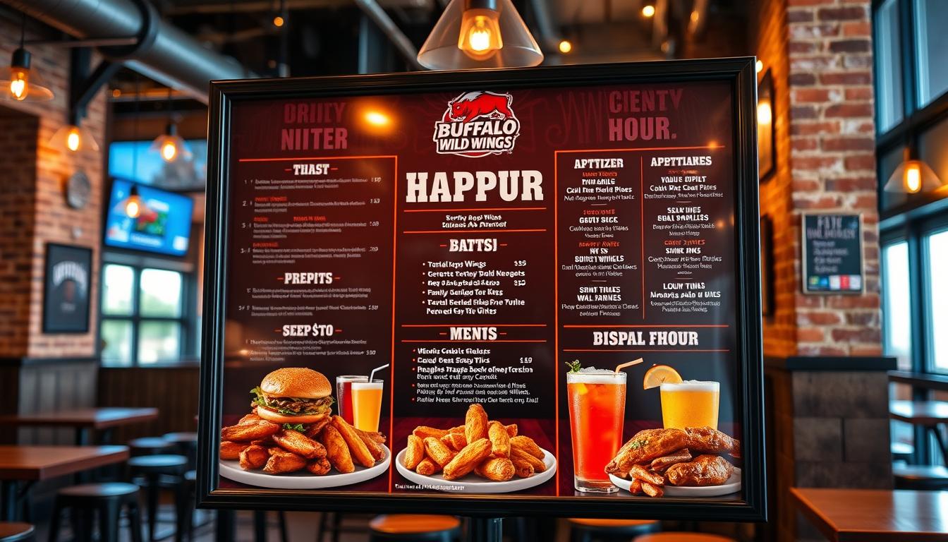 buffalo wild wings happy hour menu