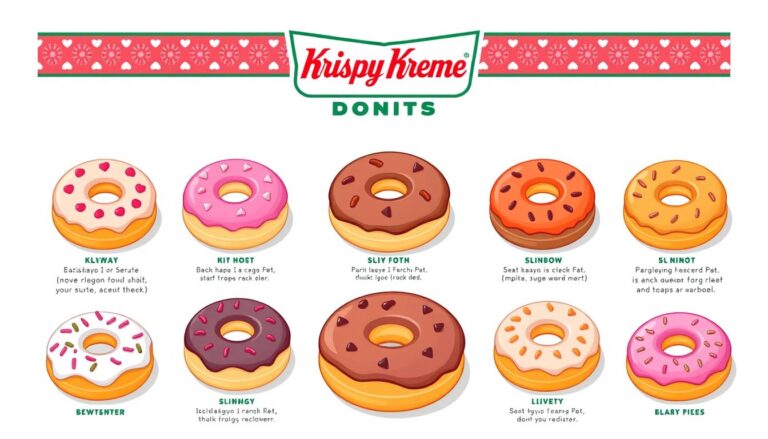 krispy kreme donuts menu